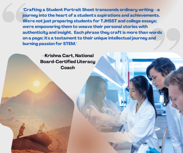 Perfecting Your TJHSST Student Portrait Sheet Tailored Writing