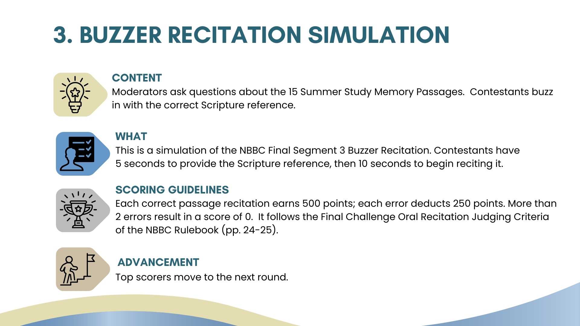 Buzzer Recitation Simulation