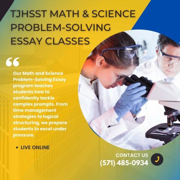 TJ Math & Science Problem Solving Essay