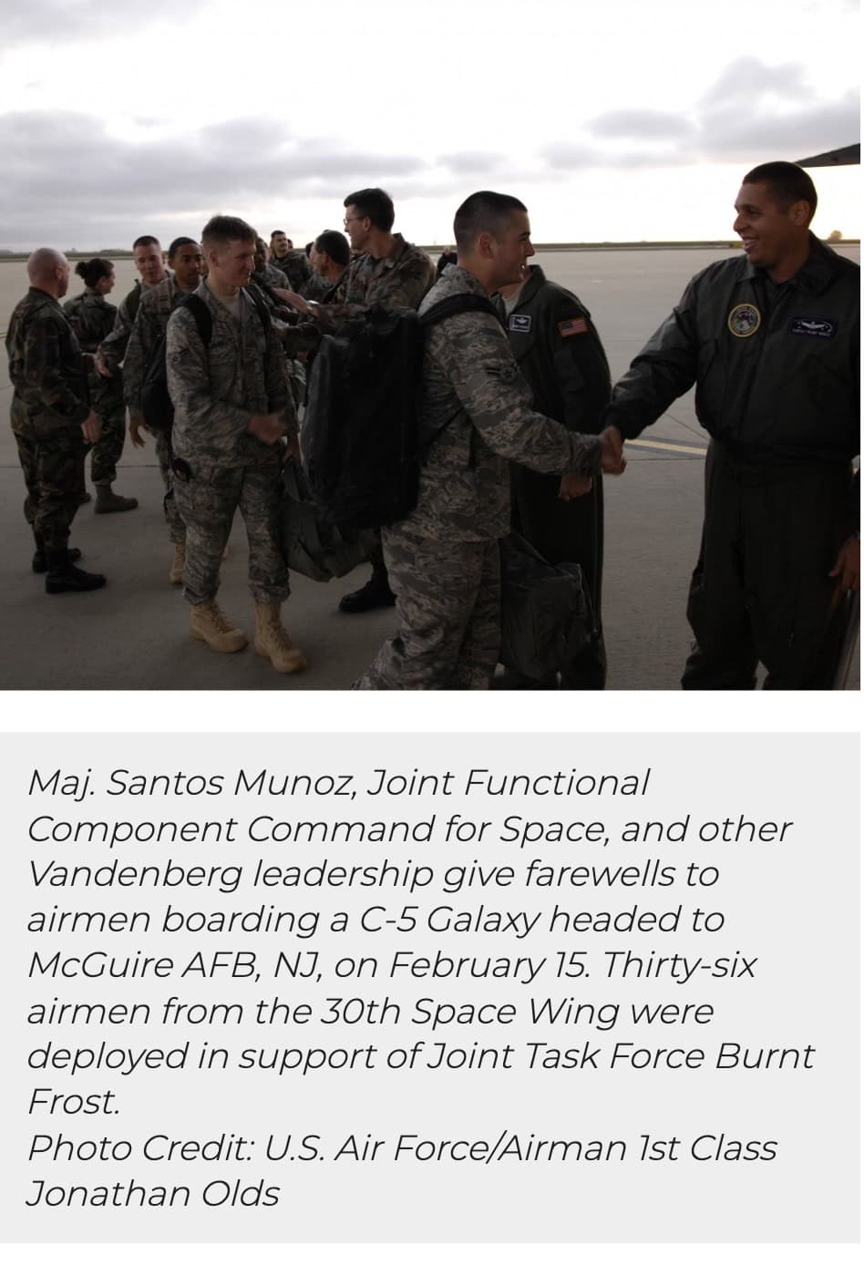 Maj Santos Munoz Task Force Burnt Frost
